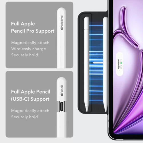 ESR - Rebound Magnetic - iPad Pro 12.9 (2020/2021/2022) / Air 13 (2024) / Air 13 (2025) / Air 13 (2026) - Black