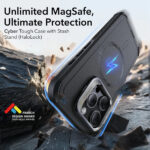 ESR - Cyber Armor Kickstand - iPhone 16 Pro Max - Black