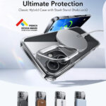 ESR - Classic Hybrid HaloLock Kickstand - iPhone 16 - Clear