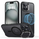 ESR - Classic Hybrid HaloLock Kickstand - iPhone 16 - Frosted Black