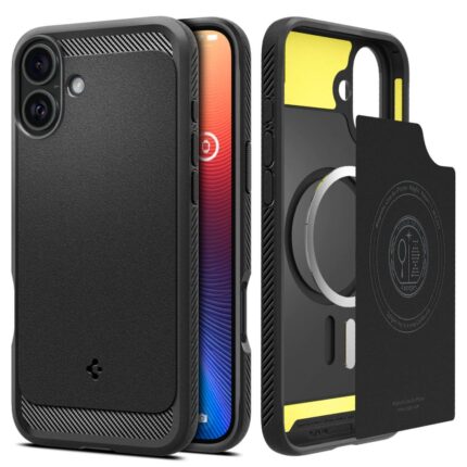 Spigen - Rugged Armor MagSafe (ACS08214) - iPhone 16 - Matte Black