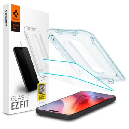 Spigen - (2 pack) Glas.tR EZ-FIT (AGL07907) - iPhone 16 Pro Max / iPhone 17 Pro Max - Clear
