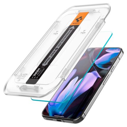 Spigen - (2 pack) Glas.tR EZ-FIT (AGL08442) - Google Pixel 9 / 9 Pro / 10 / 10 Pro - Clear