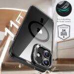 ESR - Classic Hybrid HaloLock Kickstand + Tempered Glass - iPhone 16 - Clear Black