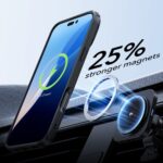 ESR - Classic Hybrid HaloLock Kickstand + Tempered Glass - iPhone 16 Pro Max - Frosted Black