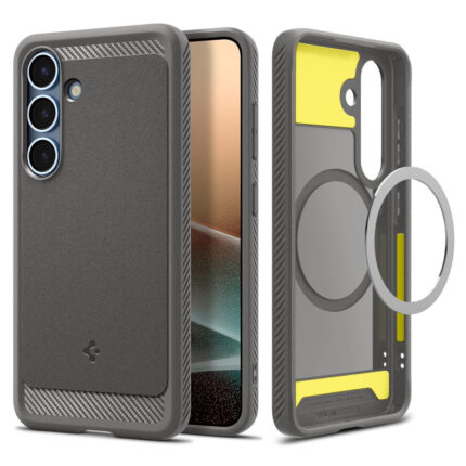Spigen - Rugged Armor MagSafe (ACS08999) - Samsung Galaxy S25 - Marble Grey