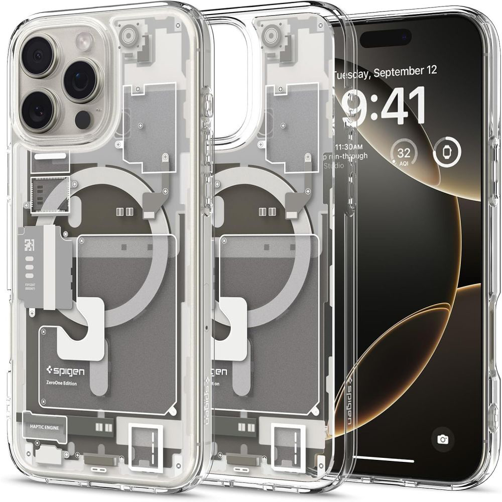 Spigen - Ultra Hybrid Zero One MagSafe (ACS08137) - iPhone 16 Pro - Natural Titanium Spigen - Ultra Hybrid Zero One MagSafe (ACS08137) - iPhone 16 Pro - Natural Titanium