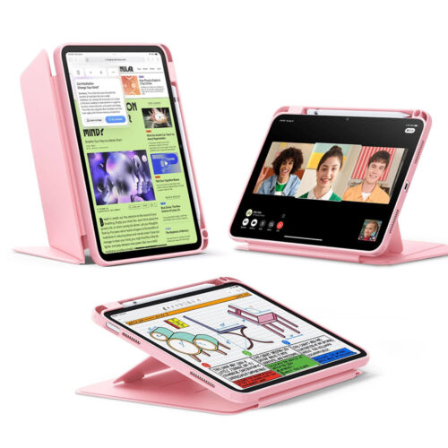 ESR - Flip Hybrid (with Pencil Holder) - iPad 10 (2022) 10.9 / 11 (2025) / 12 (2026) - Pink