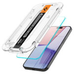 Spigen -  (2 pack) Glas.tR EZ-FIT (AGL06892) - iPhone 15 Pro - Clear
