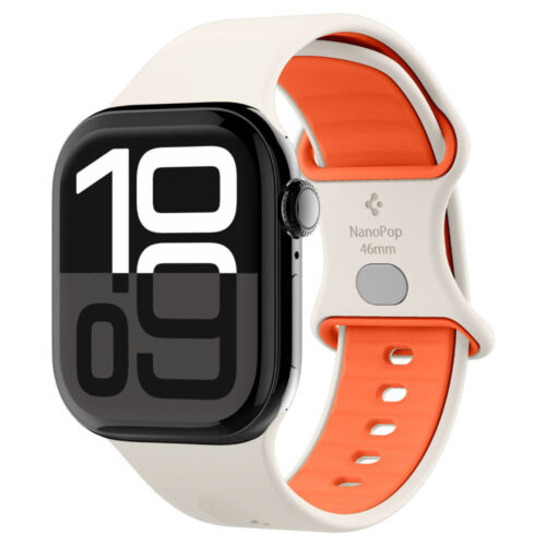 Spigen - Nano Pop (AMP09326) - Apple Watch 1/2/3/4/5/6/7/8/9/10/11/SE/SE 2/SE 3 (38/40/41/42mm) - Orange Beige