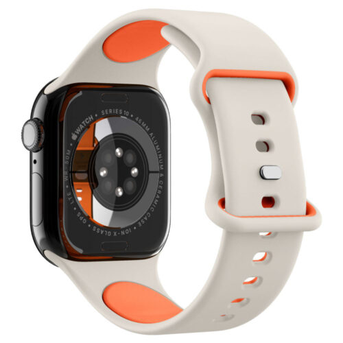 Spigen - Nano Pop (AMP09326) - Apple Watch 1/2/3/4/5/6/7/8/9/10/11/SE/SE 2/SE 3 (38/40/41/42mm) - Orange Beige