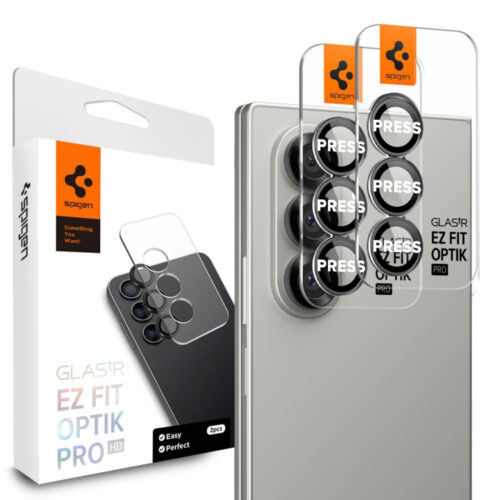 Spigen - (2 pack) Optik.tR EZ Fit Pro HD Camera Glass (AGL09581) - Samsung Galaxy Z Fold7 / Z Fold8 Ultra - Black