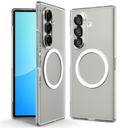 Spigen - Air Skin MagSafe (ACS09545) - Samsung Galaxy Z Fold7 - Crystal Clear / White