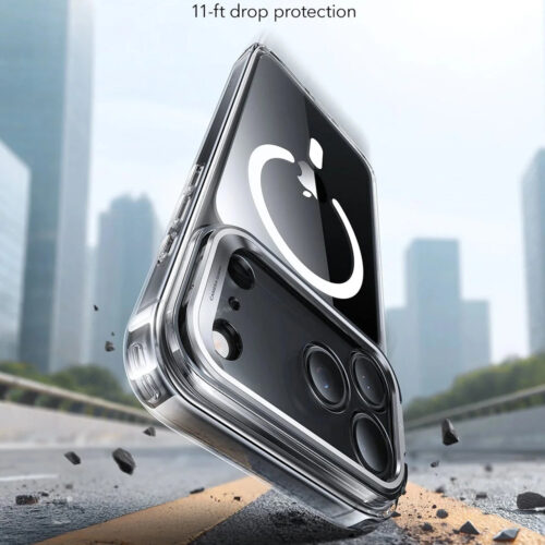 ESR - Classic Hybrid HaloLock Kickstand - iPhone 17 Pro - Clear