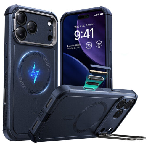 ESR - Cyber Armor Kickstand - iPhone 17 Pro - Blue