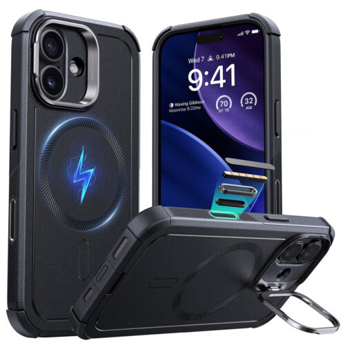 ESR - Cyber Armor Kickstand - iPhone 17 - Black