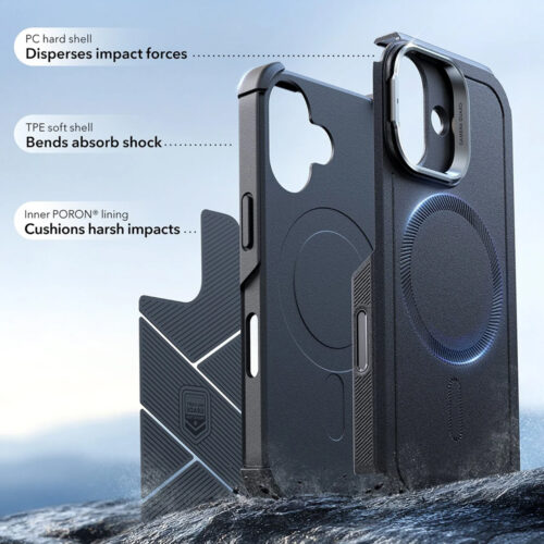 ESR - Cyber Armor Kickstand - iPhone 17 - Black