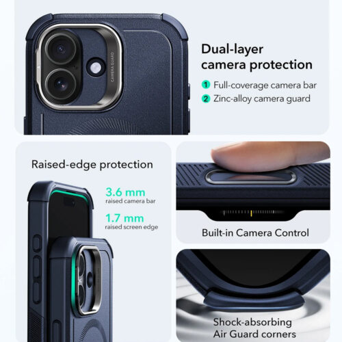 ESR - Cyber Armor Kickstand - iPhone 17 - Blue