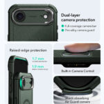 ESR - Cyber Armor Kickstand - iPhone 17 Air - Green