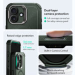 ESR - Cyber Armor Kickstand - iPhone 17 - Green