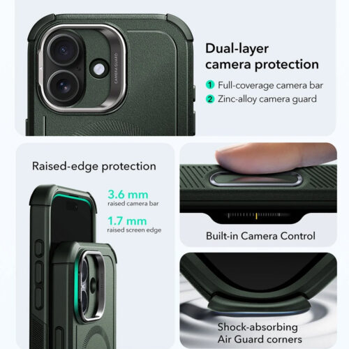 ESR - Cyber Armor Kickstand - iPhone 17 - Green