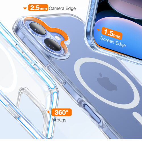 Torras - Diamond MagSafe Series - iPhone 16 Plus - Clear
