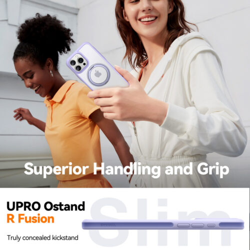 Torras - Ostand R Fusion MagSafe Series - iPhone 16 Pro - Black