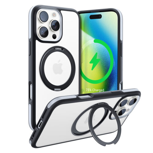 Torras - Ostand R Fusion MagSafe Series - iPhone 16 Pro Max - Black