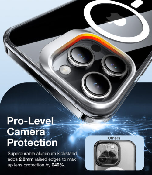 Torras - Lstand MagSafe - iPhone 15 Pro - Clear
