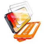 Torras - GlassGo Install Master (2 pack) - iPhone 16e / iPhone 17e - Black