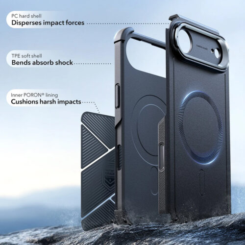 ESR - Cyber Armor Kickstand - iPhone 17 Air - Black