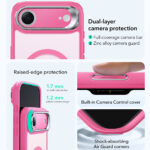 ESR - Classic Hybrid HaloLock Kickstand - iPhone 17 Air - Frosted Pink