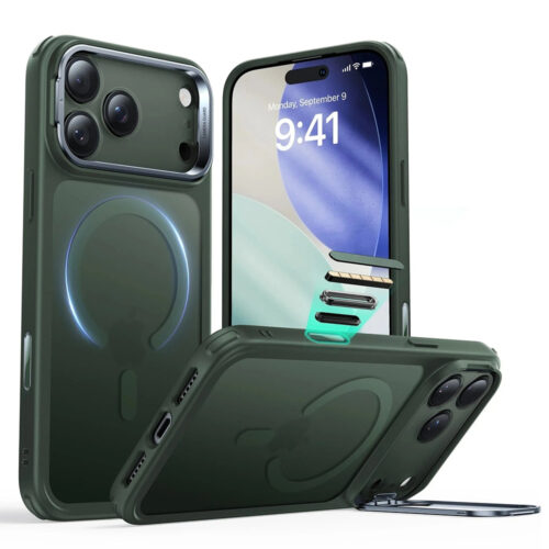 ESR - Classic Hybrid HaloLock Kickstand - iPhone 17 - Frosted Green