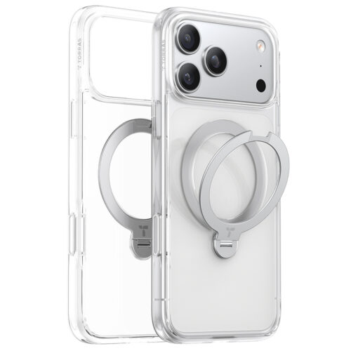 Torras - Ostand Spin MagSafe Series - iPhone 17 Pro - Clear