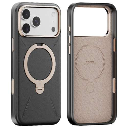 Torras - QPRO Leather Series - iPhone 17 Pro Max - Black