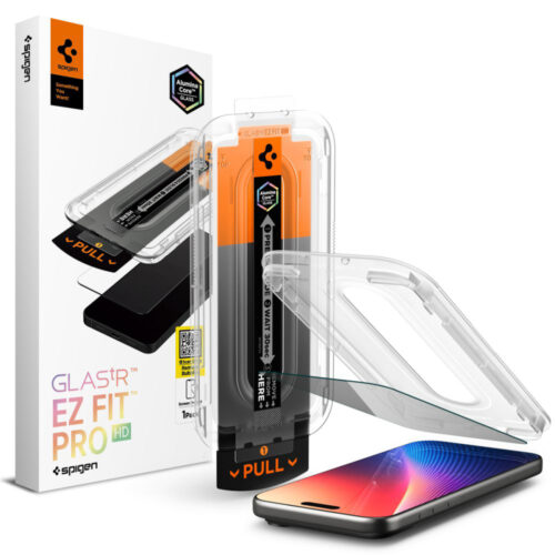 Spigen - Glas.tR EZ-FIT Pro (AGL10098) - iPhone 16 Pro / iPhone 17 / iPhone 17 Pro - Privacy