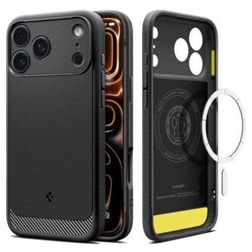 Spigen - Rugged Armor MagSafe (ACS10263) - iPhone 17 Pro Max - Matte Black
