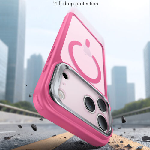 ESR - Classic Hybrid HaloLock Kickstand - iPhone 17 Pro Max - Frosted Pink