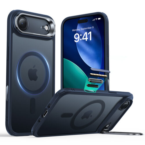 ESR - Classic Hybrid HaloLock Kickstand - iPhone 17 Air - Frosted Blue