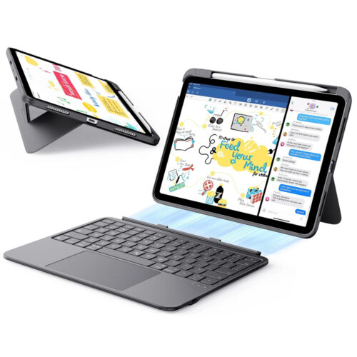 ESR - Flex Keyboard Case - iPad Air 4 (2020) / Air 5 (2022) / Air 11 (2024) / Air 11 (2025) / Air 11 (2026) - Dark Gray