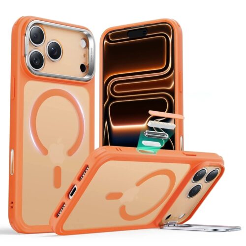 ESR - Classic Hybrid HaloLock Kickstand - iPhone 17 Pro - Frosted Orange