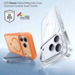 ESR - Classic Hybrid HaloLock Kickstand - iPhone 17 Pro - Frosted Orange