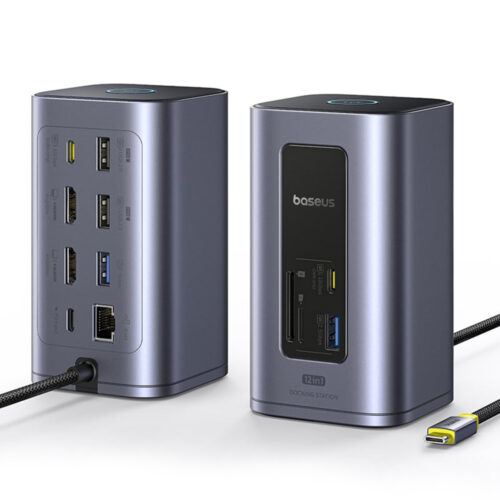 Baseus - Docking Station NU1 Air Spacemate (B00568103813-00) - USB-C to 2x HDMI