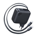 Baseus - Wall Charger EnerCore CJ21 (E0121D00) - Type-C with Dual Retractable Type-C Cables