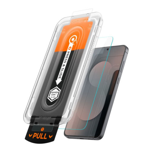 Spigen - (2 pack) Glas.tR EZ-FIT Pro (AGL10202) - Samsung Galaxy S25 FE - Clear