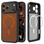 Spigen - Ultra Hybrid MagSafe (ACS10483) - iPhone 17 Pro - Frost Black / Orange