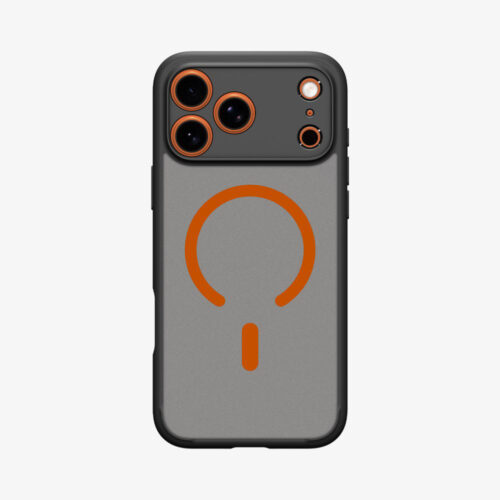 Spigen - Ultra Hybrid MagSafe (ACS10482) - iPhone 17 Pro Max - Frost Black / Orange