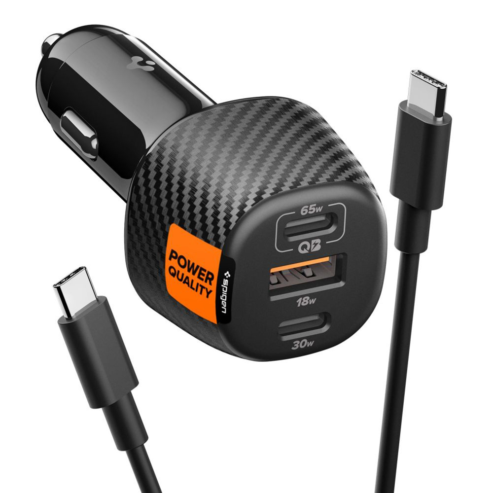 Spigen - Car Charger Essential EV1133 (ACP09543) - 3in1 Spigen - Car Charger Essential EV1133 (ACP09543) - 3in1