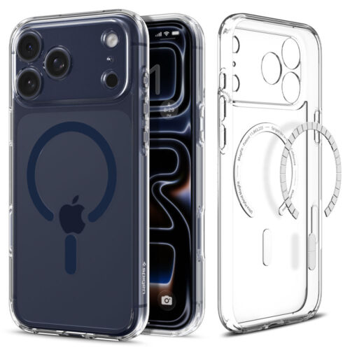 Spigen - Ultra Hybrid MagSafe (ACS11111) - iPhone 17 Pro - Clear / Deep Blue