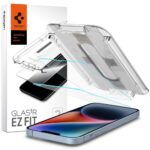 Spigen - (2 pack) Glas.tR EZ-FIT (AGL03385) - iPhone 13 / iPhone 13 Pro / iPhone 14 / iPhone 16e / iPhone 17e - Clear